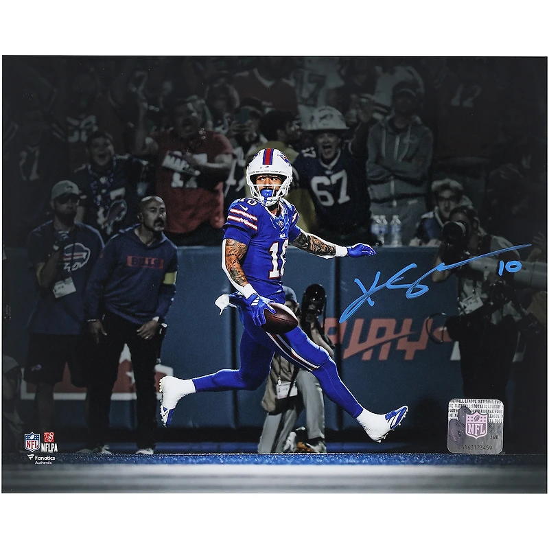 Khalil Shakir Buffalo Bills Autographed 8" x 10" Touchdown Spotlight Photograph