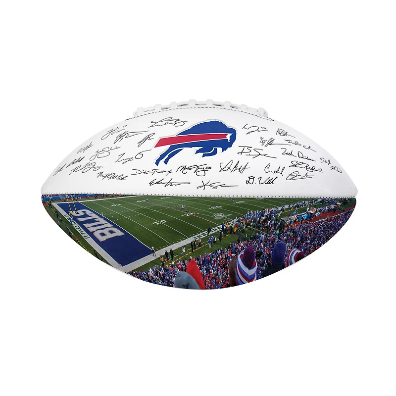 Logo Brands Buffalo Bills 2025 Autograph Signature Football