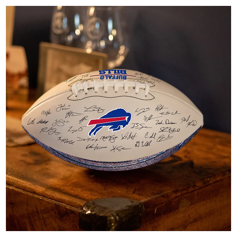 Logo Brands Buffalo Bills 2025 Autograph Signature Football
