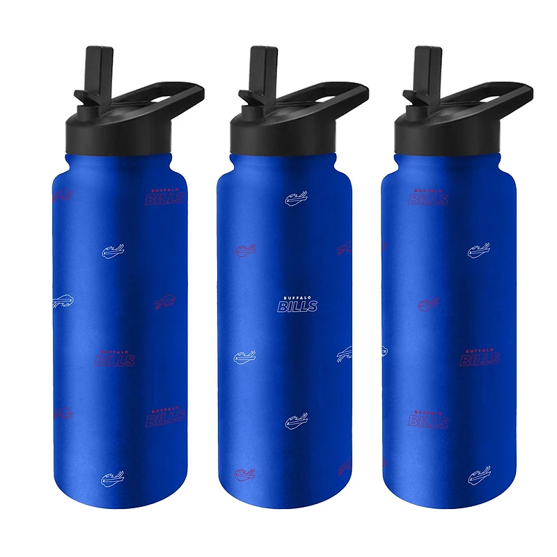 Logo Brands Buffalo Bills 34oz. Steep and Repeat Quencher Bottle