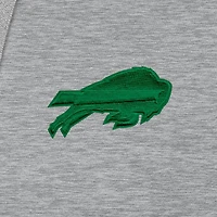 Sweat à capuche Antigua Heather Gray Buffalo Bills pour homme, édition spéciale Saint-Patrick.