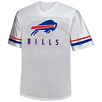 Maillot à col en V Fanatics Josh Allen pour homme, blanc, Buffalo Bills, grande taille