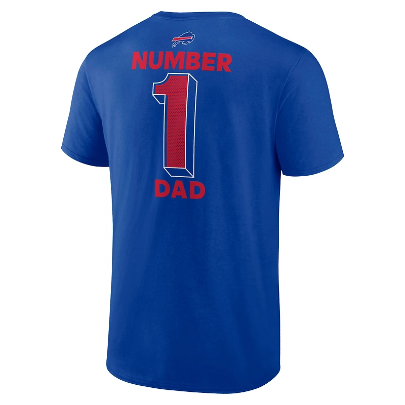 Men's Fanatics  Royal Buffalo Bills Big & Tall Number One Dad T-Shirt