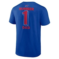 Men's Fanatics  Royal Buffalo Bills Big & Tall Number One Dad T-Shirt
