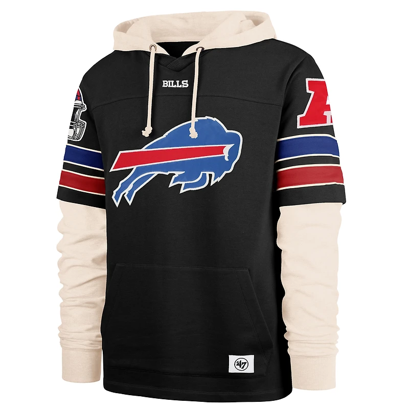 Sweat à capuche noir '47 Buffalo Bills Split Zone Cornerback Duo pour homme