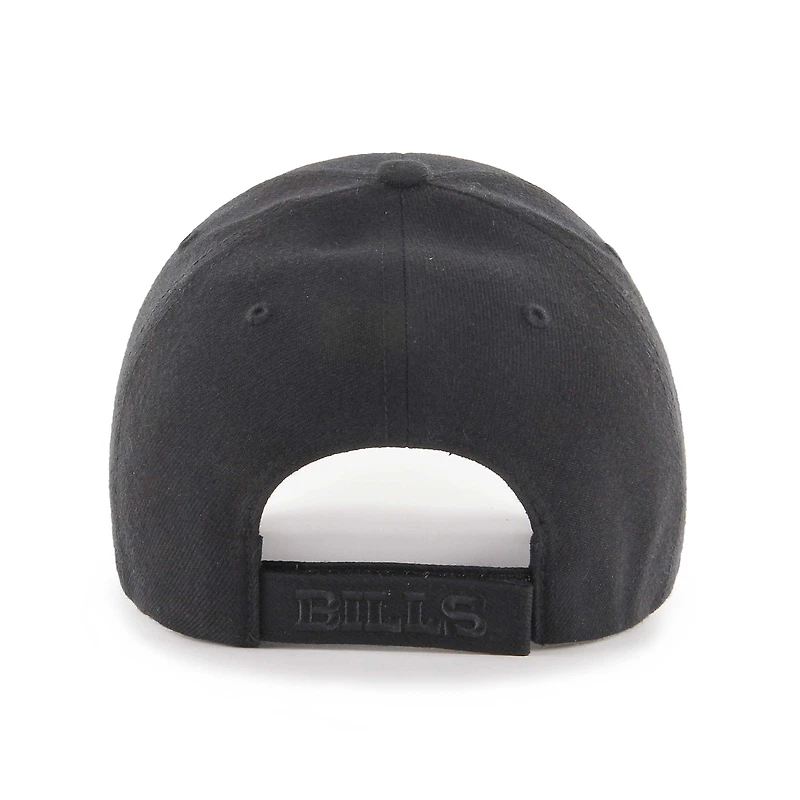 Men's '47 Black Buffalo Bills  Tonal MVP Adjustable Hat