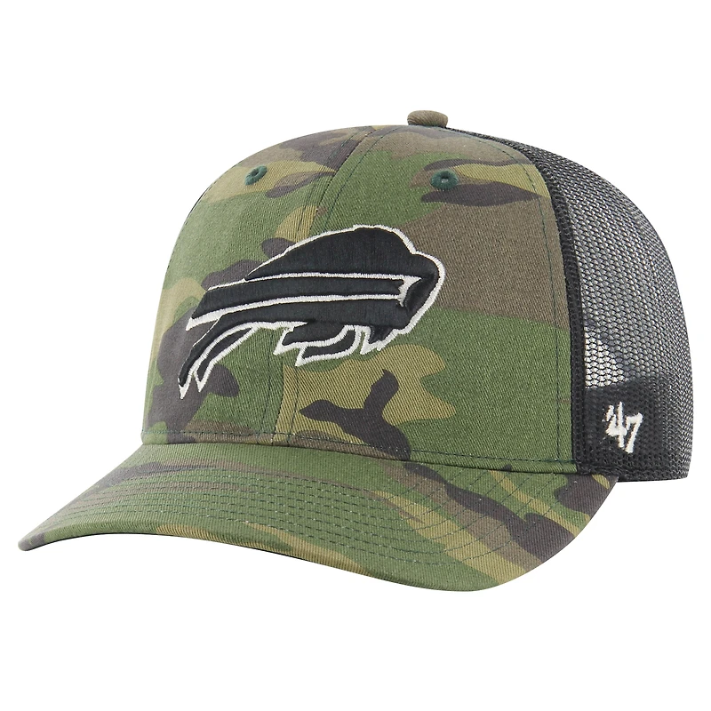 Men's '47 Camo Buffalo Bills Trucker Adjustable Hat