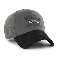Men's '47 Charcoal Buffalo Bills Ridgeway Clean Up Adjustable Hat