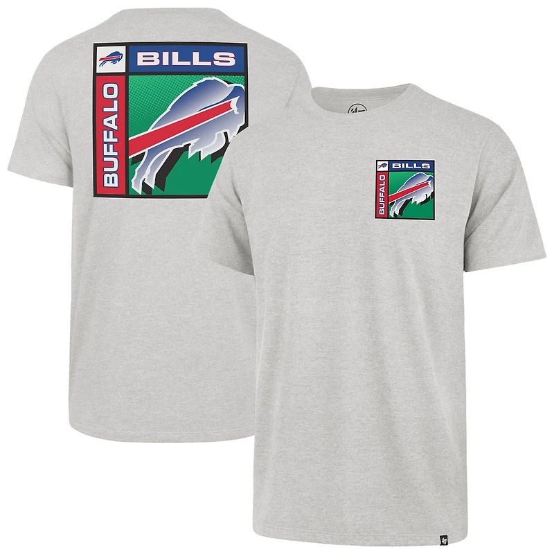 T-shirt Franklin chromé gris Buffalo Bills 1947 pour homme