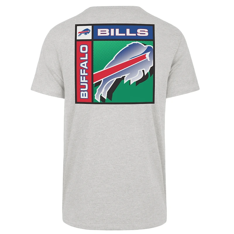 T-shirt Franklin chromé gris Buffalo Bills 1947 pour homme