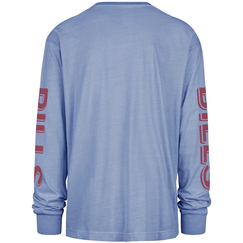 T-shirt à manches longues rétro bleu clair Buffalo Bills '47 pour homme, Cairn Ravine Foundation