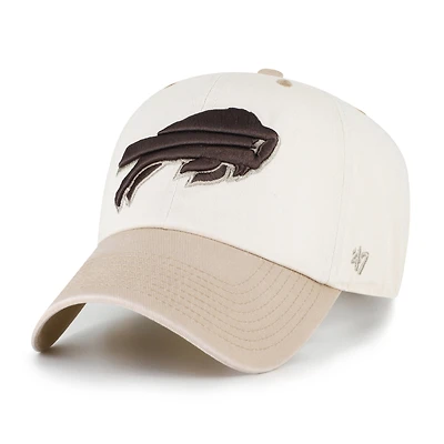 Casquette ajustable Buffalo Bills Neutral Terrain Clean Up pour homme, coloris naturel/beige, modèle 47