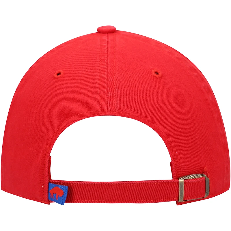Men's '47 Red Buffalo Bills Clean Up Adjustable Hat