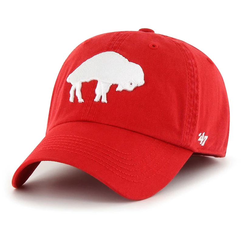 Men's '47 Red Buffalo Bills Gridiron Classics Franchise Fitted Hat