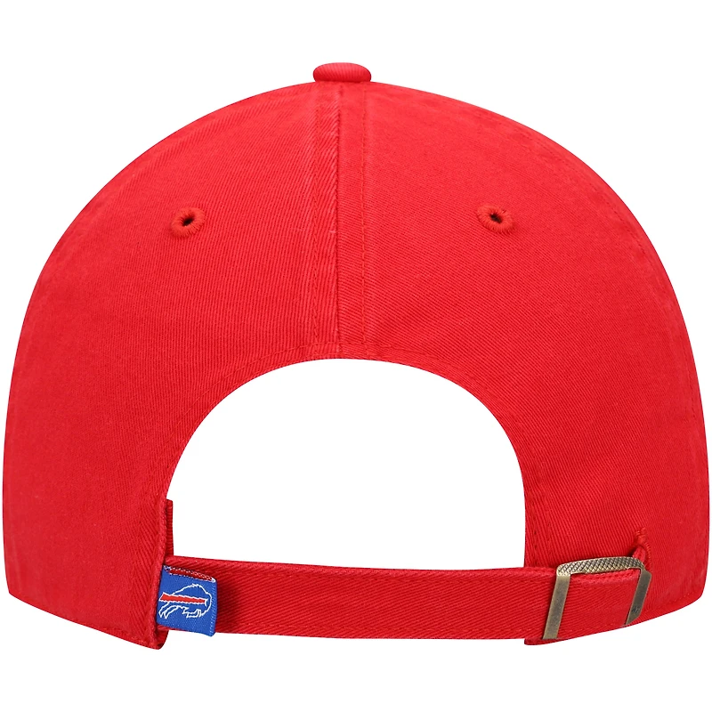 Men's '47 Red Buffalo Bills Secondary Clean Up Adjustable Hat