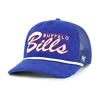 Men's '47  Royal Buffalo Bills Double Header Mesh Adjustable Hitch Hat