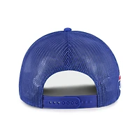 Men's '47  Royal Buffalo Bills Double Header Mesh Adjustable Hitch Hat
