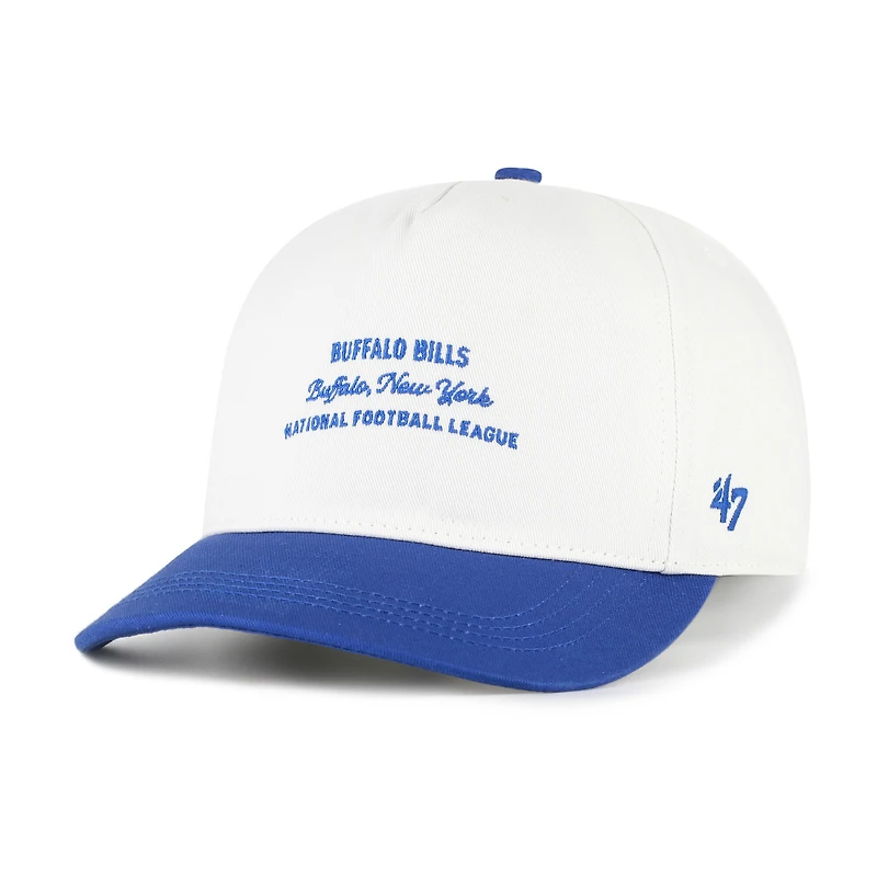 Men's '47  White Buffalo Bills Contemporary Two-Tone Hitch Adjustable Hat