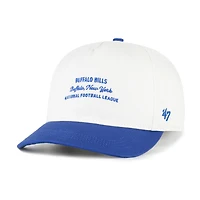 Men's '47  White Buffalo Bills Contemporary Two-Tone Hitch Adjustable Hat