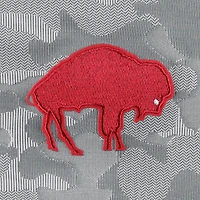 Haut à fermeture éclair quart de tour rétro Antigua Grey Buffalo Bills Brigade pour homme
