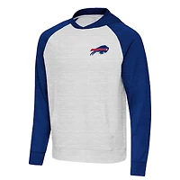 Sweat à capuche urgent pour homme Antigua Royal/Gris Buffalo Bills