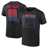 T-shirt noir pour homme Buffalo Bills Home Field Pop personnalisé avec nom et numéro