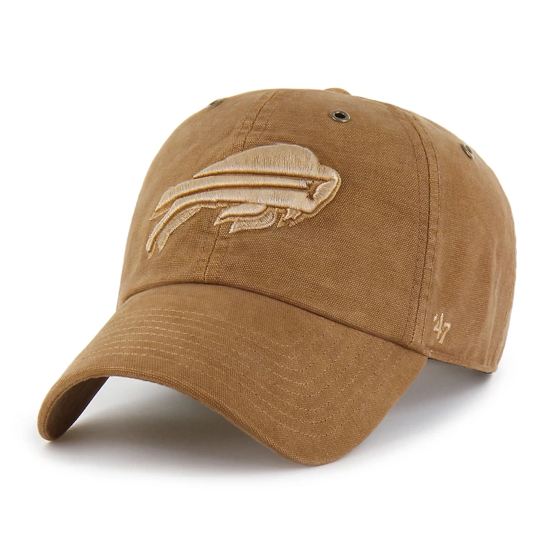 Men's Carhartt x '47 Brown Buffalo Bills Dyed Clean Up Adjustable Hat