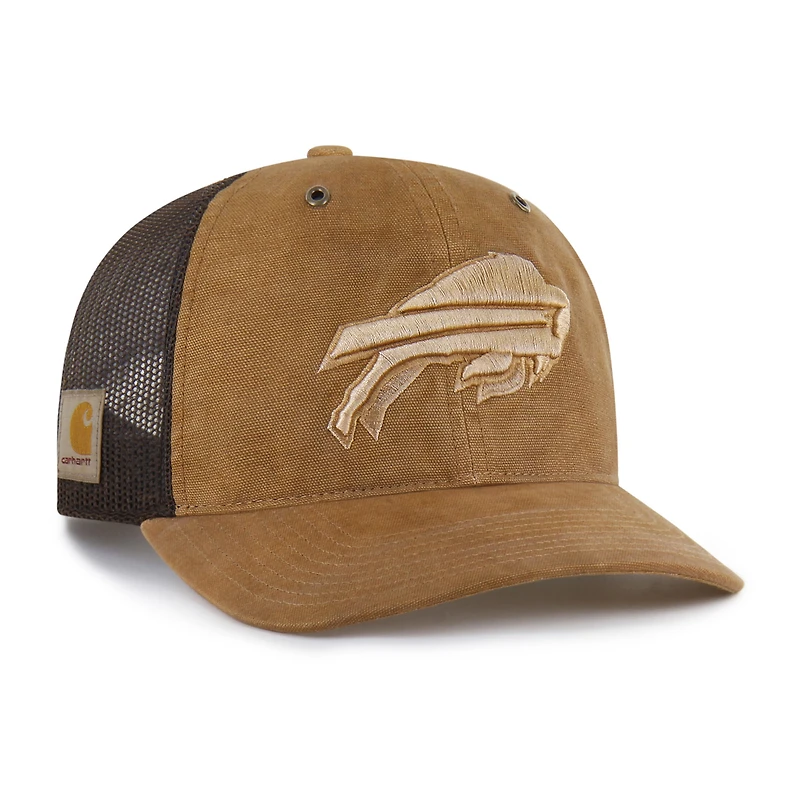 Casquette trucker Carhartt x '47 marron Buffalo Bills pour homme, ajustable