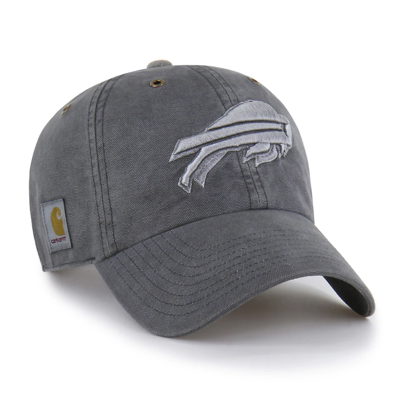 Men's Carhartt x '47 Charcoal Buffalo Bills Dyed Clean Up Adjustable Hat