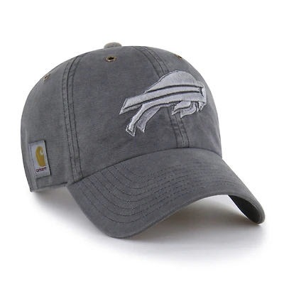 Men's Carhartt x '47 Charcoal Buffalo Bills Dyed Clean Up Adjustable Hat