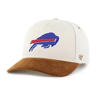 Men's Carhartt x '47 Natural/Brown Buffalo Bills Undyed Relaxed Hitch Adjustable Hat