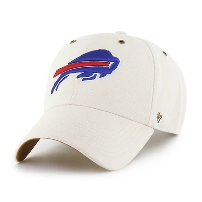 Men's Carhartt x '47 Natural Buffalo Bills Undyed Clean Up Adjustable Hat
