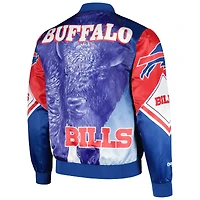 Men's Chalk Line Royal Buffalo Bills Fanimation Satin Full-Snap Jacket