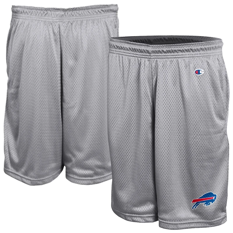 Short en maille classique gris Champion Buffalo Bills pour homme