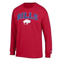 Men's Champion Royal Buffalo Bills Arch Over Logo Long Sleeve T-Shirt