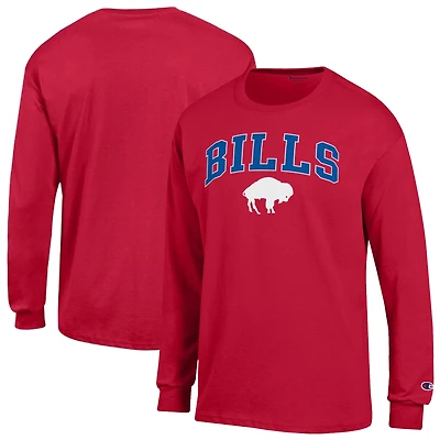 Men's Champion Royal Buffalo Bills Arch Over Logo Long Sleeve T-Shirt