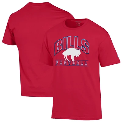 T-shirt Champion rouge Buffalo Bills pour homme