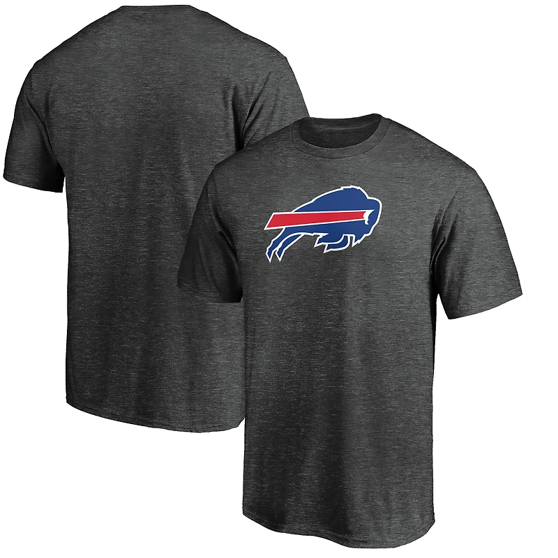 Men's  Charcoal Buffalo Bills Primary Logo T-Shirt