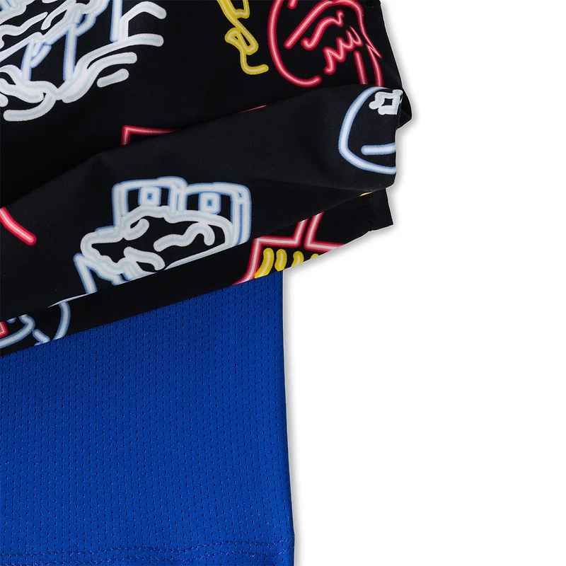 Men's Chubbies Black Buffalo Bills The Neon 5.5" Classic Lined Swim Trunks