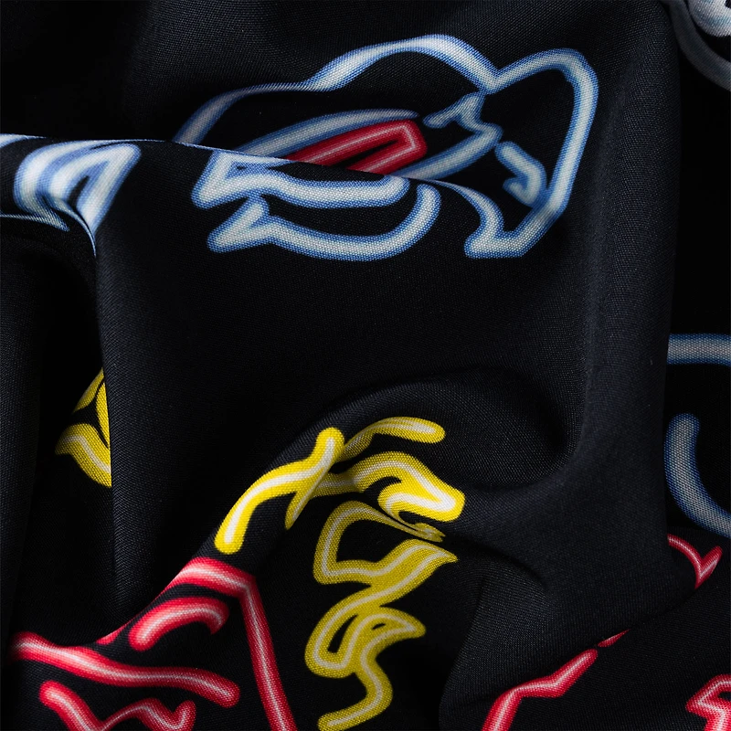 Men's Chubbies Black Buffalo Bills The Neon 5.5" Classic Lined Swim Trunks
