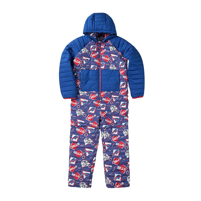 Body à capuche zippé Chubbies Royal Buffalo Bills pour homme