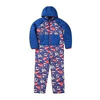 Body à capuche zippé Chubbies Royal Buffalo Bills pour homme