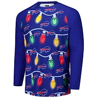 Ensemble t-shirt à manches longues et pantalon en tricot raglan Garland de Concepts Sport Royal Buffalo Bills pour hommes