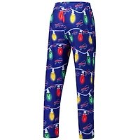 Ensemble t-shirt à manches longues et pantalon en tricot raglan Garland de Concepts Sport Royal Buffalo Bills pour hommes