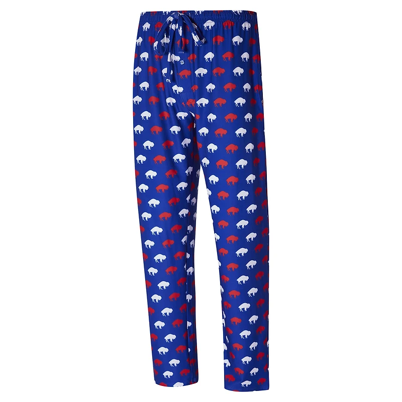 Pantalon en tricot all over Record Throwback des Buffalo Bills de Concepts Sport Royal pour hommes