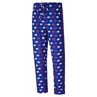 Pantalon en tricot all over Record Throwback des Buffalo Bills de Concepts Sport Royal pour hommes