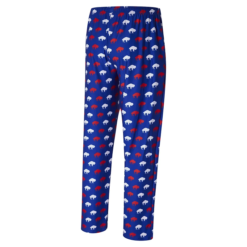 Pantalon en tricot all over Record Throwback des Buffalo Bills de Concepts Sport Royal pour hommes