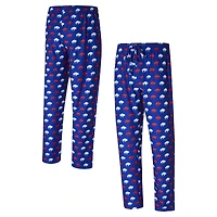 Pantalon en tricot all over Record Throwback des Buffalo Bills de Concepts Sport Royal pour hommes