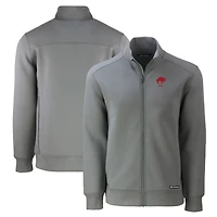 Veste zippée intégrale recyclée pour homme, coupe-vent et buck grise Buffalo Bills Throwback Roam
