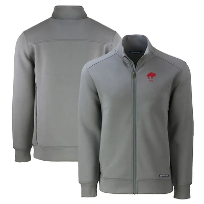 Veste zippée intégrale recyclée pour homme, coupe-vent et buck grise Buffalo Bills Throwback Roam